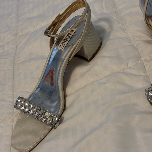 Badgley Mischka silver Ankle Strap Heels - Picture 6 of 6